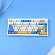 French Fries Dog 104+25 PBT Dye-subbed Keycaps Set Cherry Profile for MX Switches Mechanical Gaming Keyboard